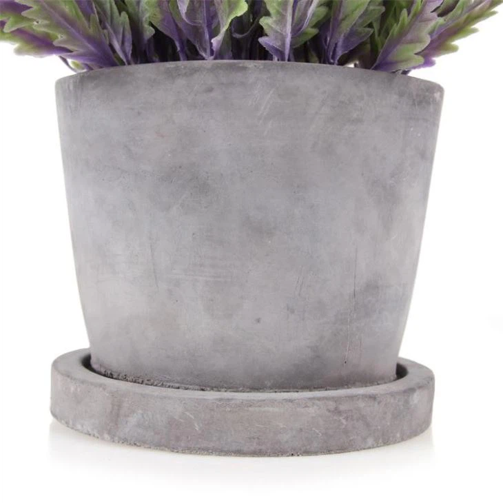 Artificial Plants Plastic Bonsai Purple Colorful Flower