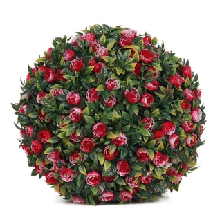 Wysokiej jakości sztuczna kula z czerwoną różą