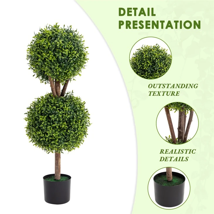 Wholesale boxwood plastic bonsai